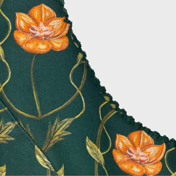 Agua by Agua Bendita NWT Green Floral Delirio Esotérico Dress Size Medium - Picture 6 of 12